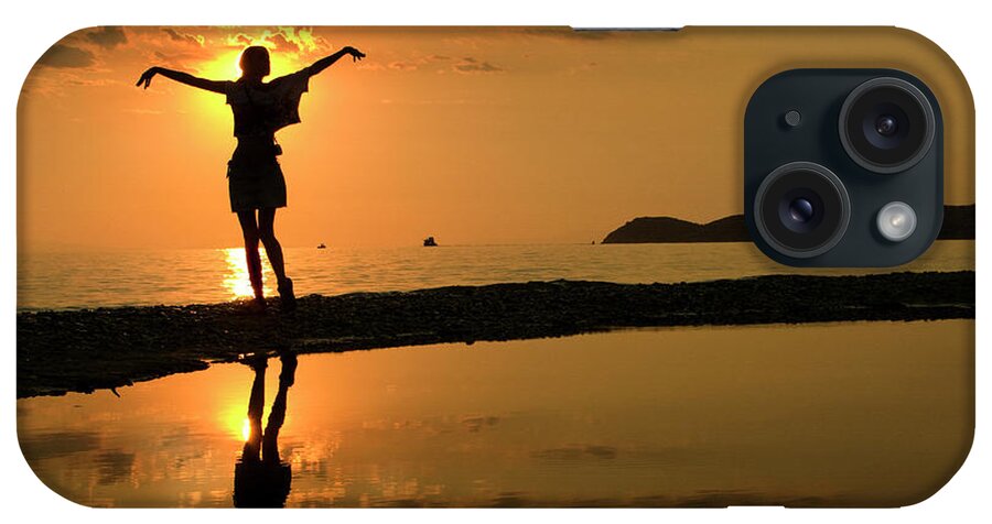 Sunset iPhone Case featuring the photograph Sunset Dance by Daliana Pacuraru