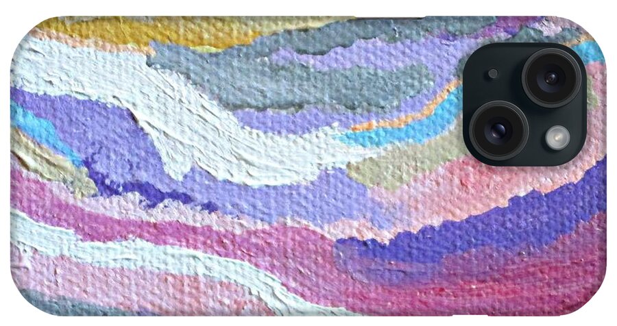Sunset iPhone Case featuring the painting Sunset Dreams by Mary Mirabal