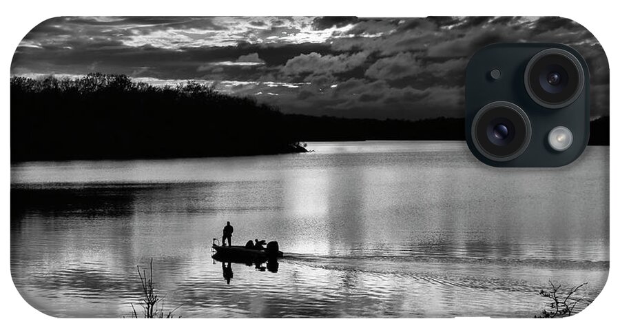 Fishing iPhone Case featuring the photograph Sunset Fisherman 2 by Dennis Hedberg