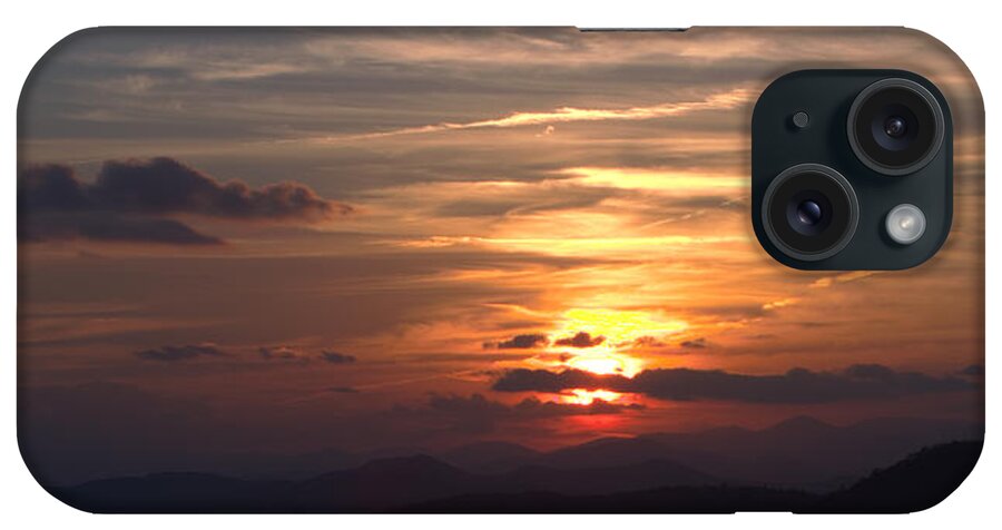 Mountains iPhone Case featuring the photograph Sunset from the Blue Ridge Parkway ll by John Harmon