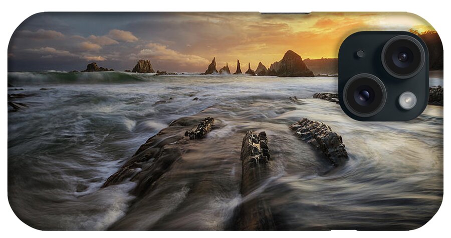 Photography iPhone Case featuring the photograph Sunset in Asturias by Jose David Riquelme