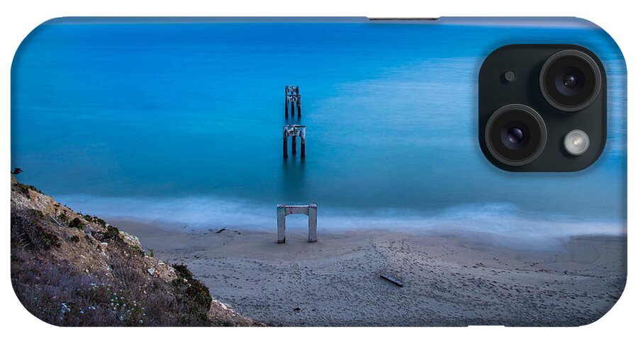 Ocean iPhone Case featuring the photograph Sunset in Blue by Janet Kopper