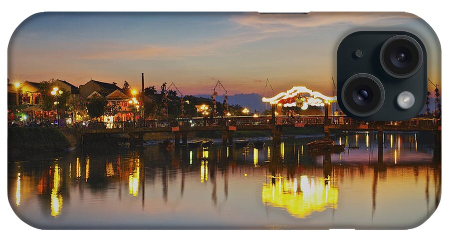 Sunset iPhone Case featuring the photograph Sunset in Hoi An Vietnam Southeast Asia by Sam Antonio