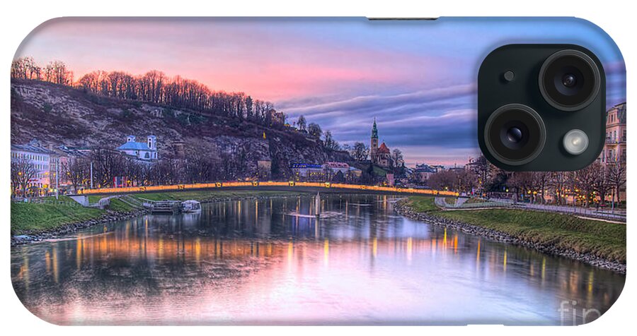 Salzburg iPhone Case featuring the photograph Sunset in Saltzburg by Peter Kennett