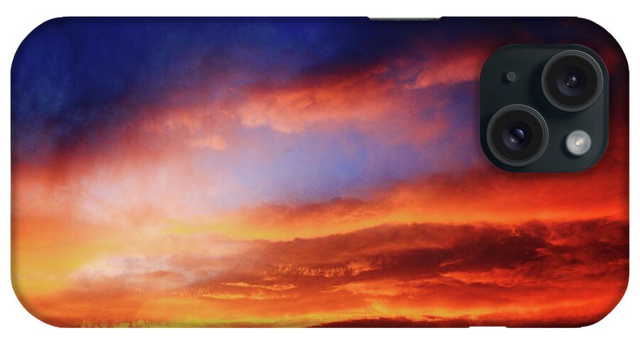 Sunset iPhone Case featuring the photograph Sunset in Southern Oklahoma by Toni Hopper