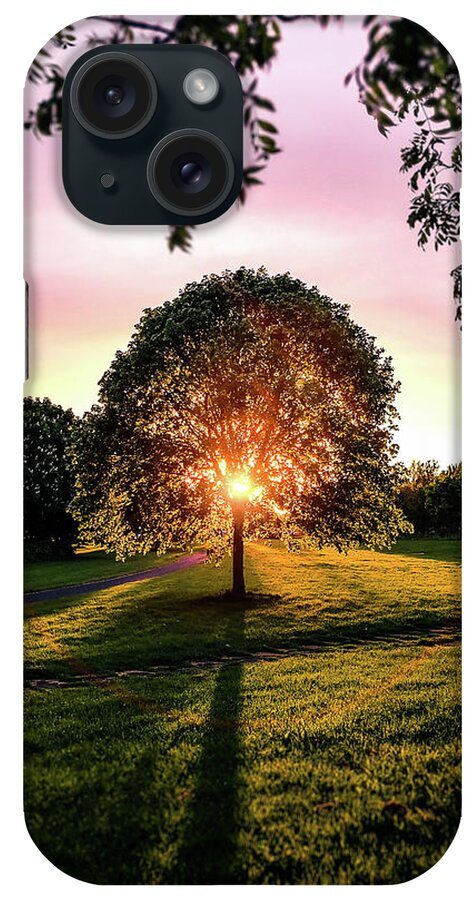 City iPhone Case featuring the photograph Sunset in the park - Dublin, Ireland - Landscape photography by Giuseppe Milo