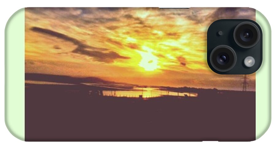 Beautiful iPhone Case featuring the photograph Sunset In Trostre. On My Way Back From by Tai Lacroix
