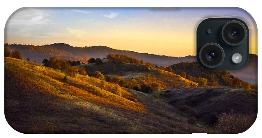 Landscape iPhone Case featuring the photograph Sunset In The Sierra Nevada Foothills by Susan Eileen Evans