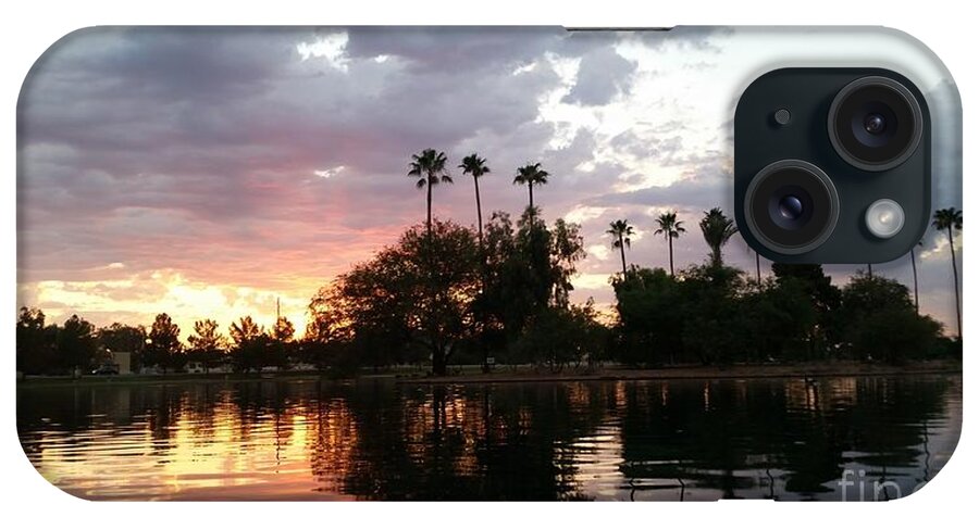 Island iPhone Case featuring the photograph Sunset Island in Chaparral Lake HORIZONTAL by Heather Kirk