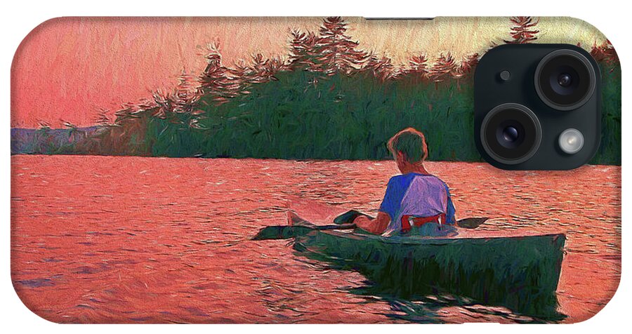 Sunset On Parker Pond iPhone Case featuring the photograph Sunset On Parker Pond by Joy Nichols