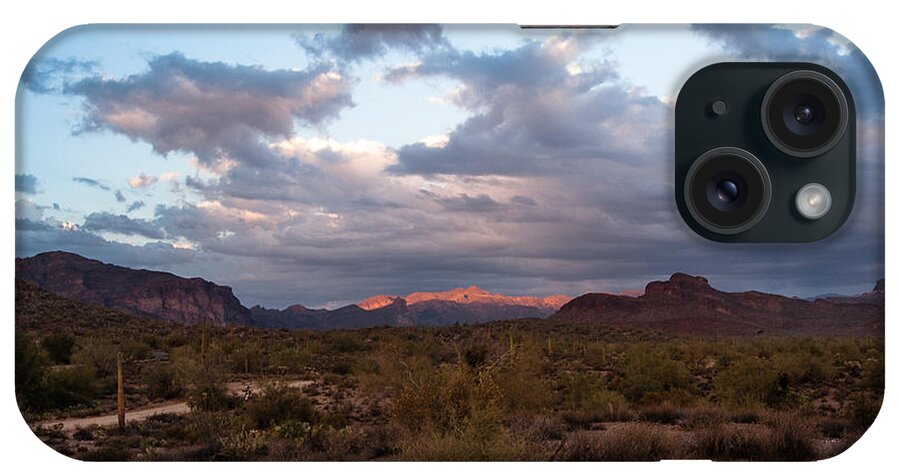 Arizona iPhone Case featuring the photograph Sunset on Peralta Trail by Monte Stevens