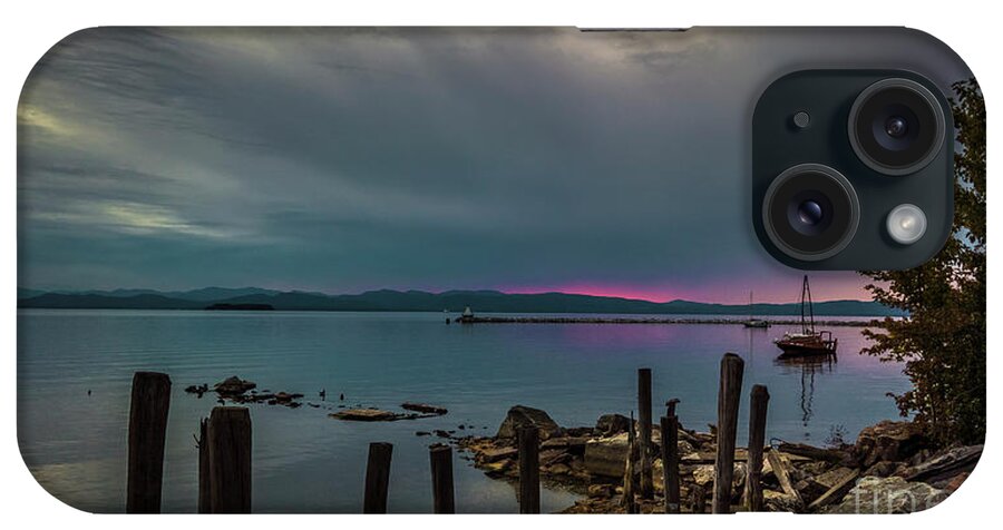 Lake iPhone Case featuring the photograph Sunset over lake Champlain by Agnes Caruso