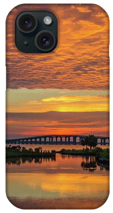 Landscape iPhone Case featuring the photograph Sunset Over Mallini Bayou by JASawyer Imaging