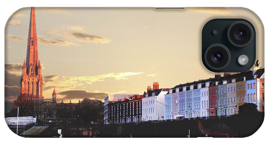 Bristol iPhone Case featuring the photograph Sunset Over St Mary Redcliffe Bristol by Terri Waters