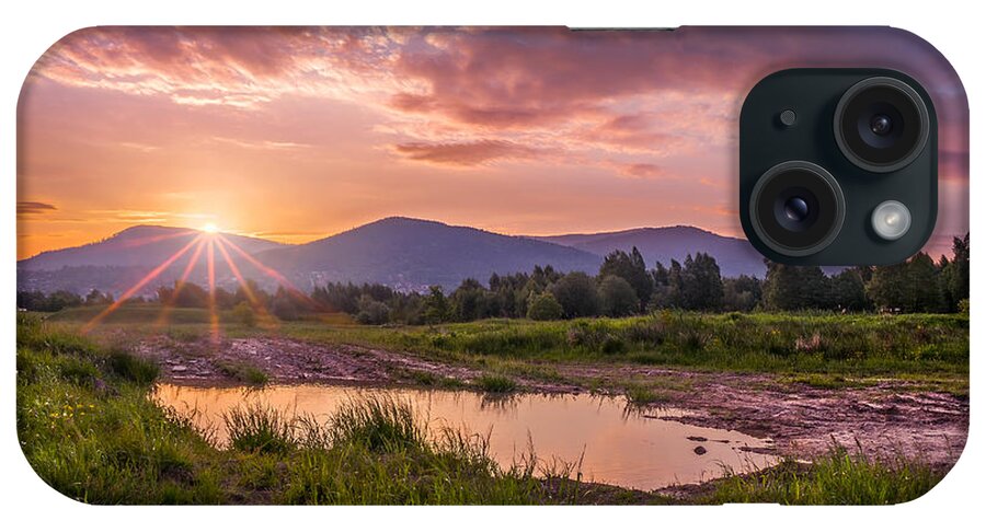 Beskids iPhone Case featuring the photograph Sunrise over the Little Beskids by Dmytro Korol
