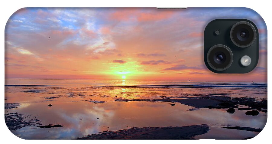 Oceans iPhone Case featuring the photograph Sunset over Terramar Beach by Joy Buckels
