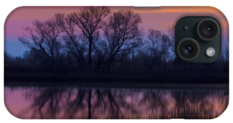 Scenic Sunset Landscape iPhone Case featuring the photograph Sunset Silhouettes by Kathleen Bishop