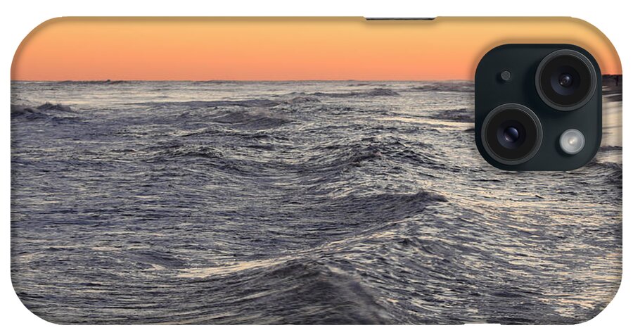 Atlantic Ocean iPhone Case featuring the photograph Sunset Surf Fishing by Steve Gravano