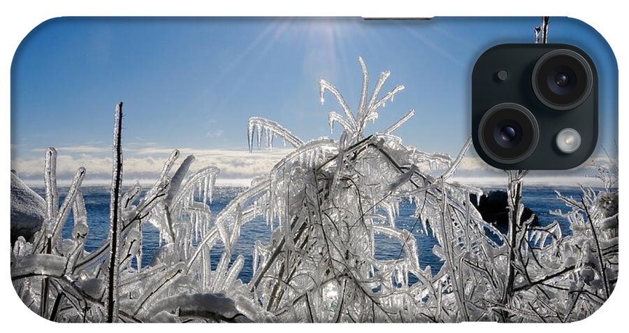 Sunshine iPhone Case featuring the photograph Sunshine and Ice by Sandra Updyke