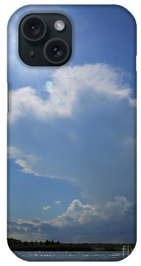 Landscape iPhone Case featuring the photograph Sunshine, Clouds and the Bay by Mary Haber
