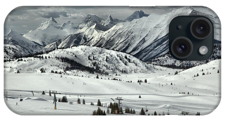 Sunshine Village iPhone Case featuring the photograph Sunshine Village Canadian Rocky Views by Adam Jewell
