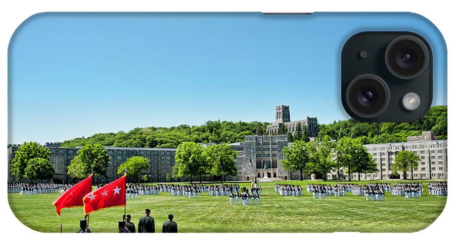 West Point iPhone Case featuring the photograph Superintendent's Review Wide Angle by Dan McManus