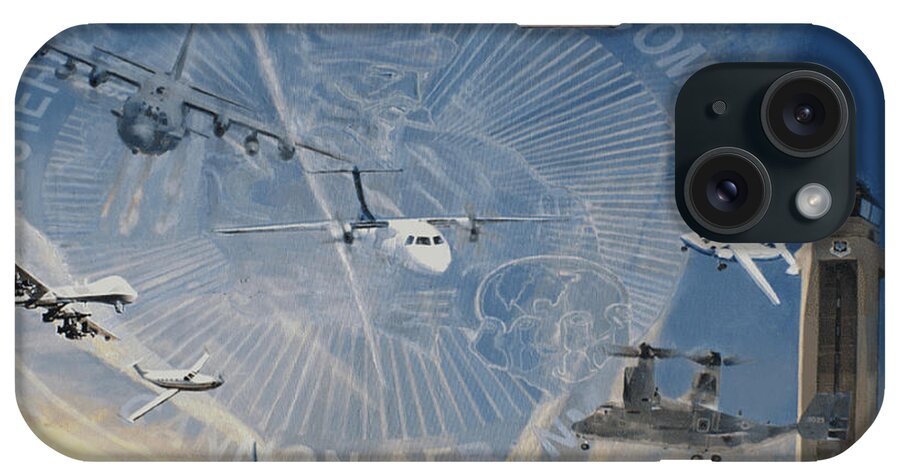 Usaf Art iPhone Case featuring the painting Superior Support by Todd Krasovetz