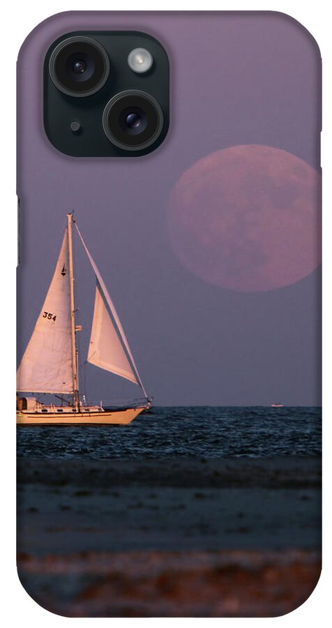Supermoon iPhone Case featuring the photograph Supermoon two by John Loreaux