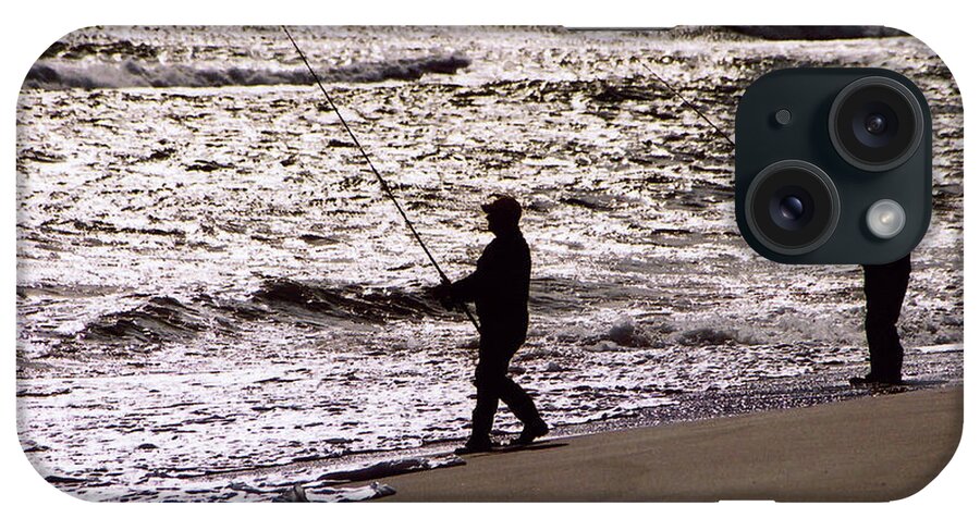 Fishing iPhone Case featuring the photograph Surf Fishing by Steve Karol