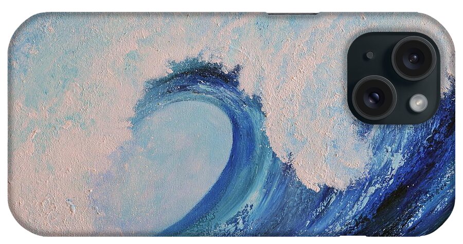 Acrylic iPhone Case featuring the painting SURF no.2 by Teresa Wegrzyn