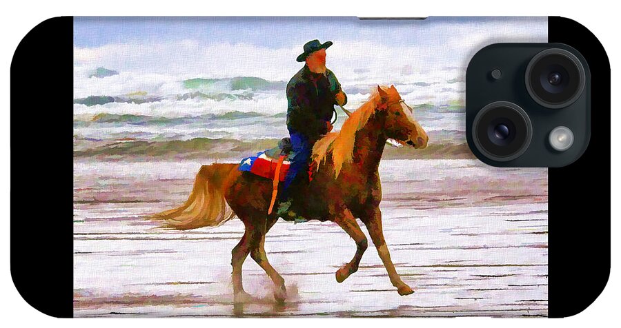 Beach iPhone Case featuring the photograph Surf Rider by Wendy McKennon