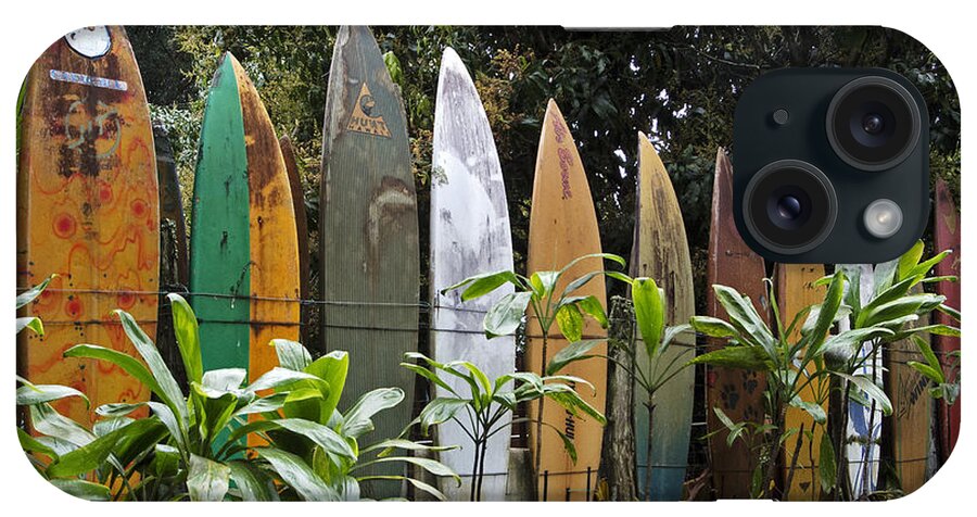 Outdoors iPhone Case featuring the photograph Surfboard Fence by Doug Davidson