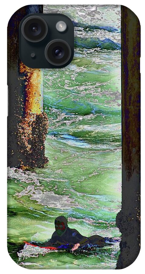 Surfer iPhone Case featuring the photograph Surfer 1 by Carol Tsiatsios