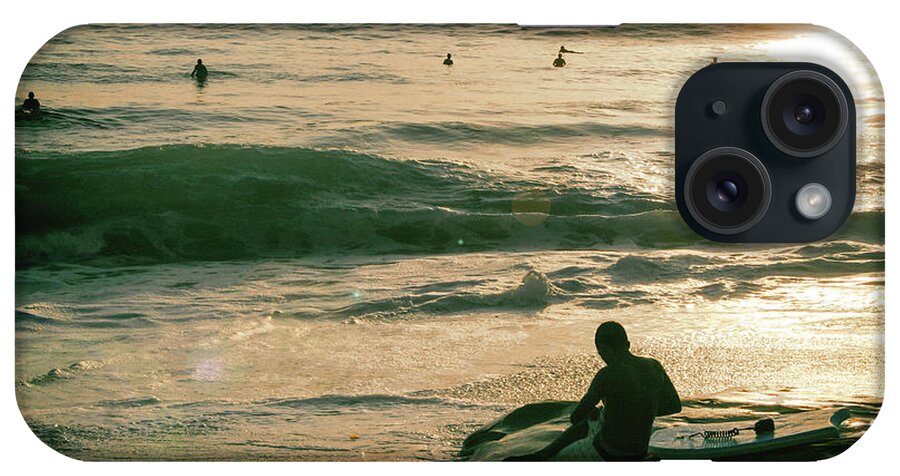 La Jolla iPhone Case featuring the photograph Surfer Boy Sunset by Becqi Sherman