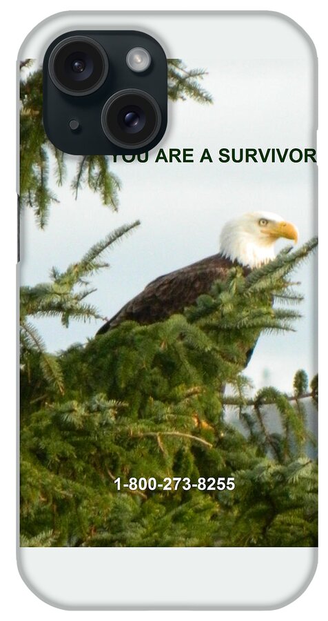 Nature iPhone Case featuring the photograph Survivor With Lifeline by Gallery Of Hope 