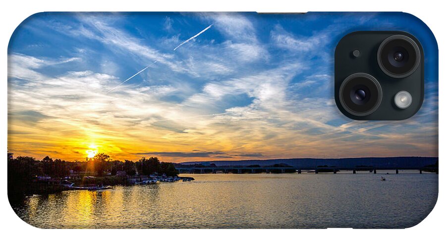 Harrisburg iPhone Case featuring the photograph Susquehanna River by The Flying Photographer