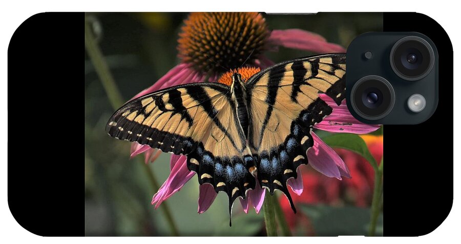 Yellow iPhone Case featuring the photograph Swallowtail in the Prarie by Michael Hall