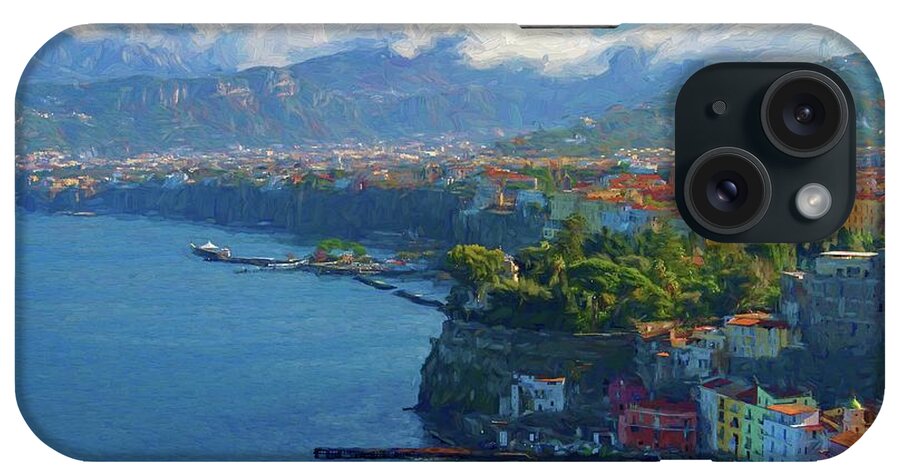 Landscape iPhone Case featuring the photograph Sweeping View Sorrento Painting by Allan Van Gasbeck