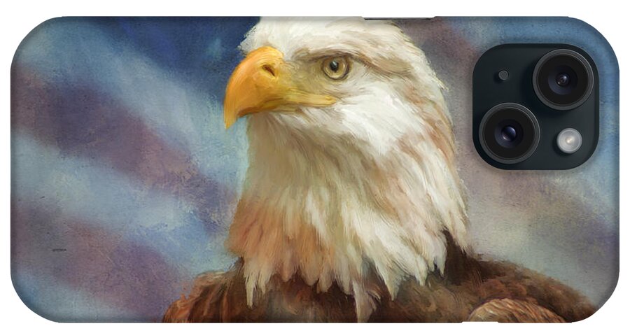 Bald Eagle iPhone Case featuring the painting Sweet Land of Liberty by Colleen Taylor