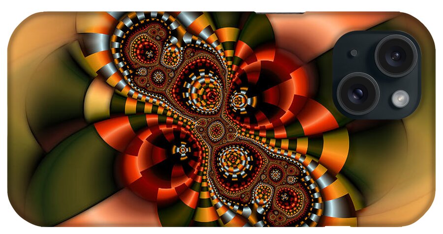 Abstract iPhone Case featuring the digital art Sweets by Karin Kuhlmann