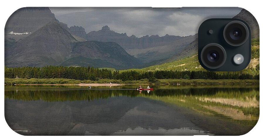 Landscape iPhone Case featuring the photograph Swift Current Lake by Steve Brown