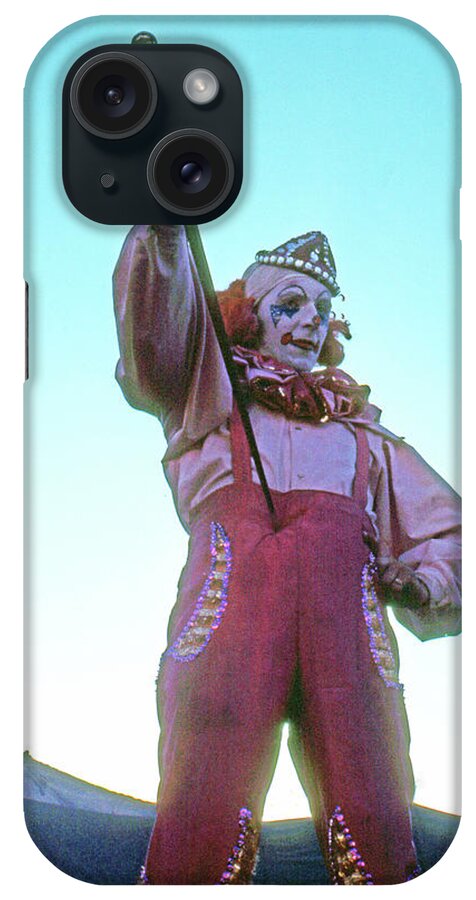 Clown Circus Sword Swallower iPhone Case featuring the photograph Sword Swallower by Laurie Stewart