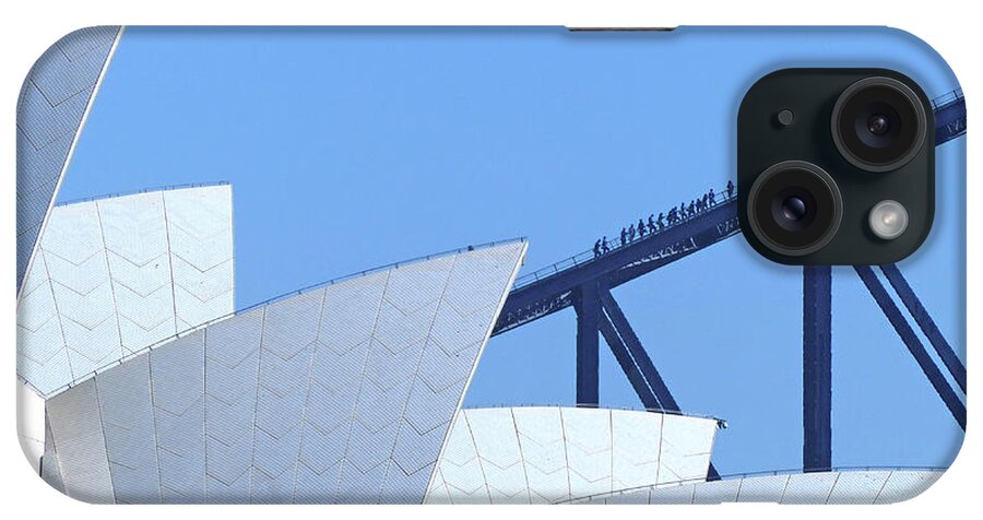 Sydney Opera House iPhone Case featuring the photograph Sydney Opera House and Sydney Harbour Bridge by Phil Banks