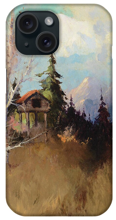 Sydney Laurence (1865-1940) Mt. Mckinley iPhone Case featuring the painting Sydney Laurence by Alaska