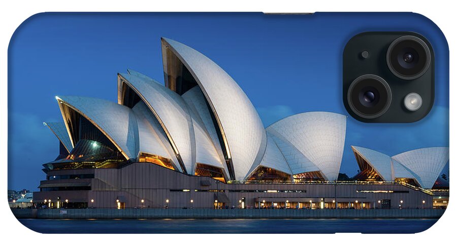 Aussie iPhone Case featuring the photograph Sydney Opera House after dark by Andrew Michael