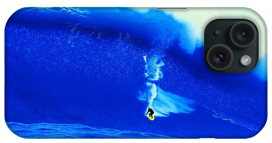 Surfing iPhone Case featuring the painting Tafelberg Reef 2008 by John Kaelin