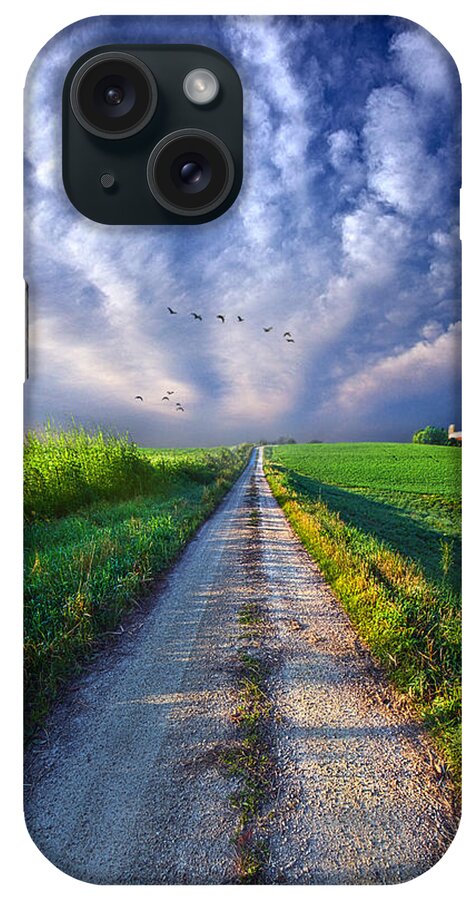 Dirt iPhone Case featuring the photograph Take a Right at the Barn by Phil Koch