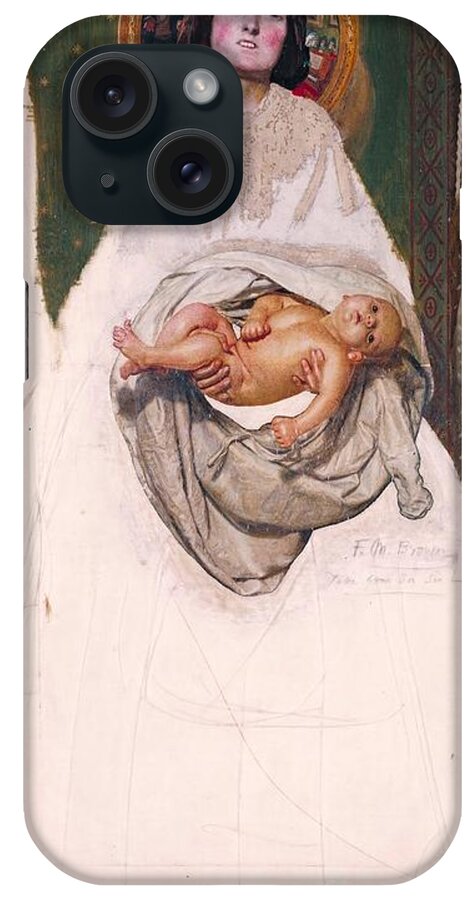 Ford Madox Brown - Take Your Son iPhone Case featuring the painting Take your Son by MotionAge Designs