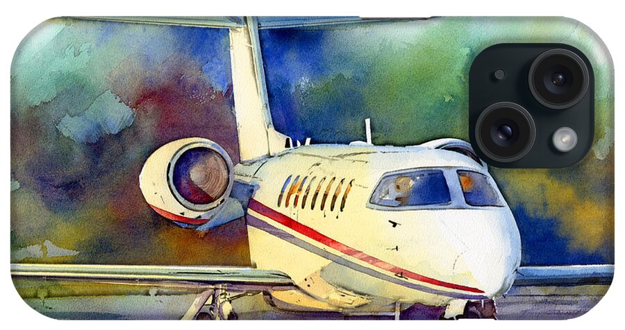 Bombardier iPhone Case featuring the painting Taking Flight by Andrew King