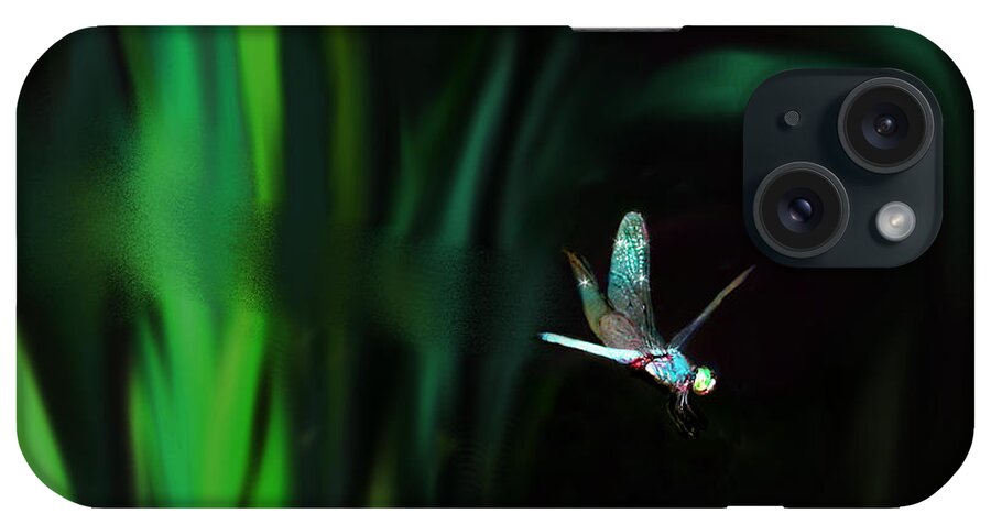 Dragonfly iPhone Case featuring the digital art Taking Flight by Lisa Redfern